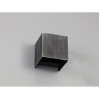 NL72109 Jude Outdoor Up & Downward  Lighting Wall Lamp 2 Light LED Black/Silver