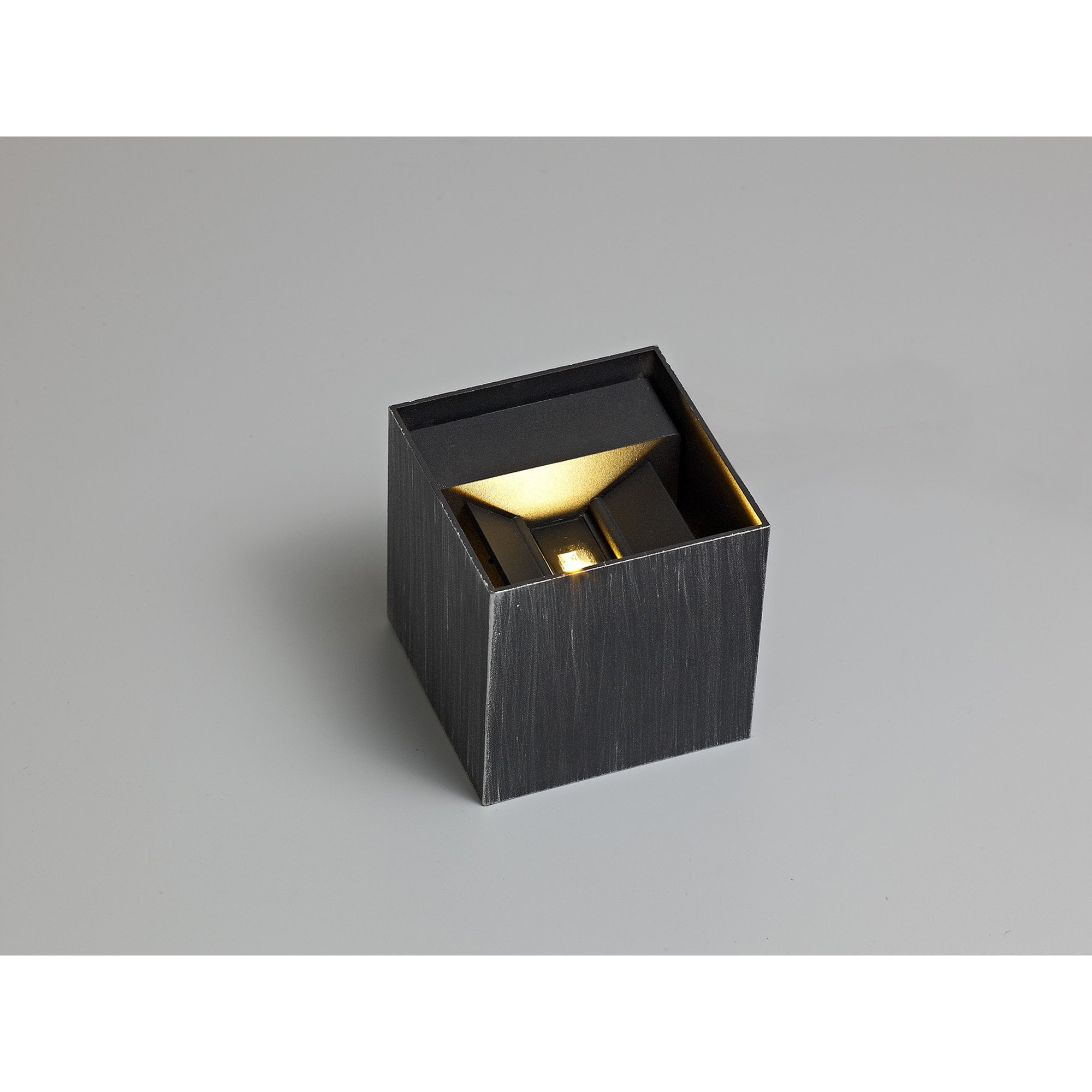 NL72109 Jude Outdoor Up & Downward  Lighting Wall Lamp 2 Light LED Black/Silver