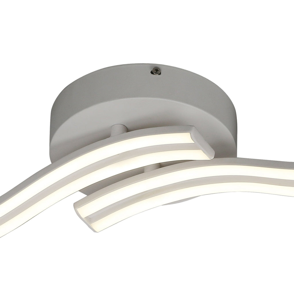 NL70929 Josh 2 Light Ceiling LED White