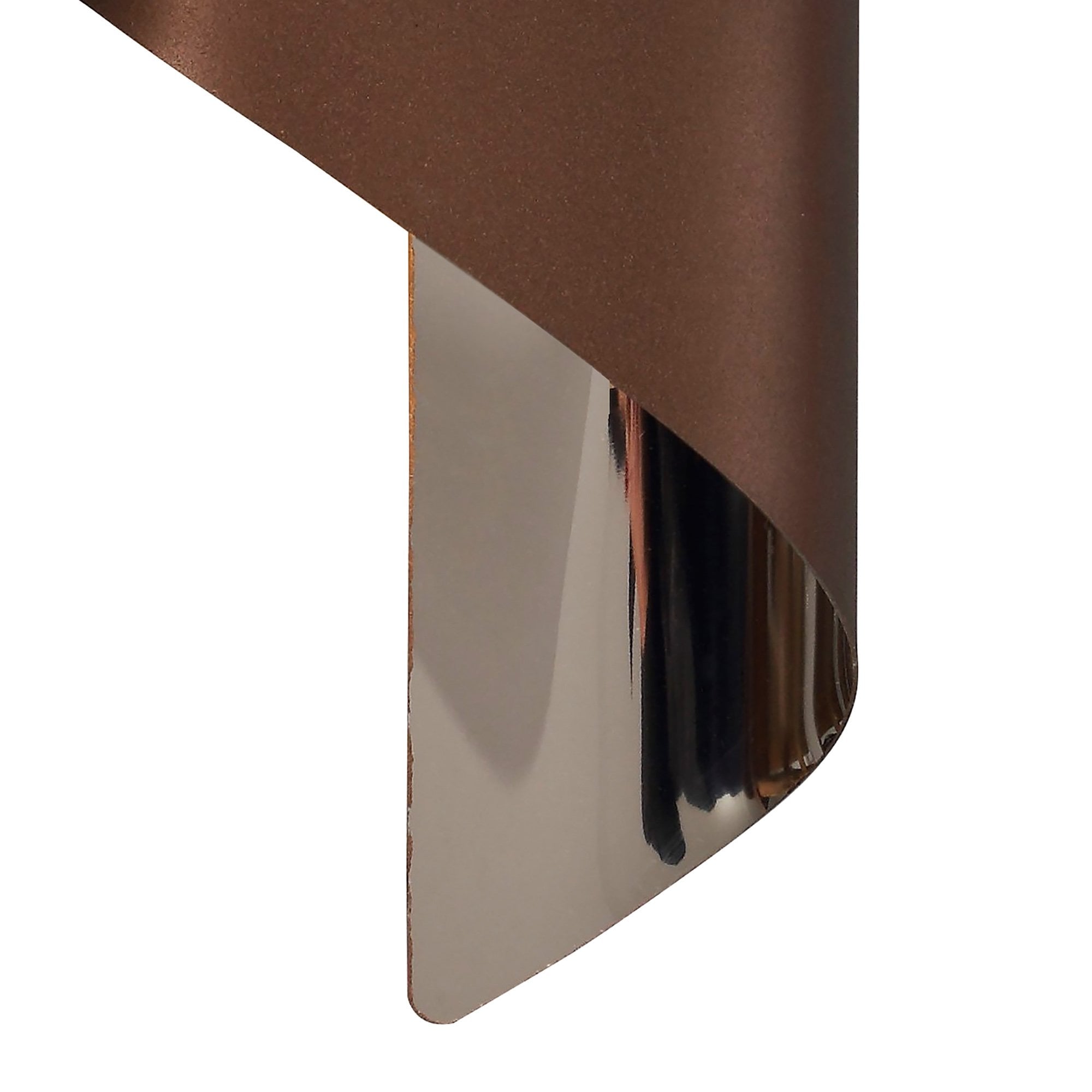 NL70309 Kally Wall Lamp Small LED Satin Brown/Polished Chrome