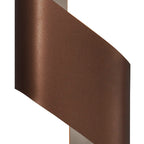 NL70309 Kally Wall Lamp Small LED Satin Brown/Polished Chrome