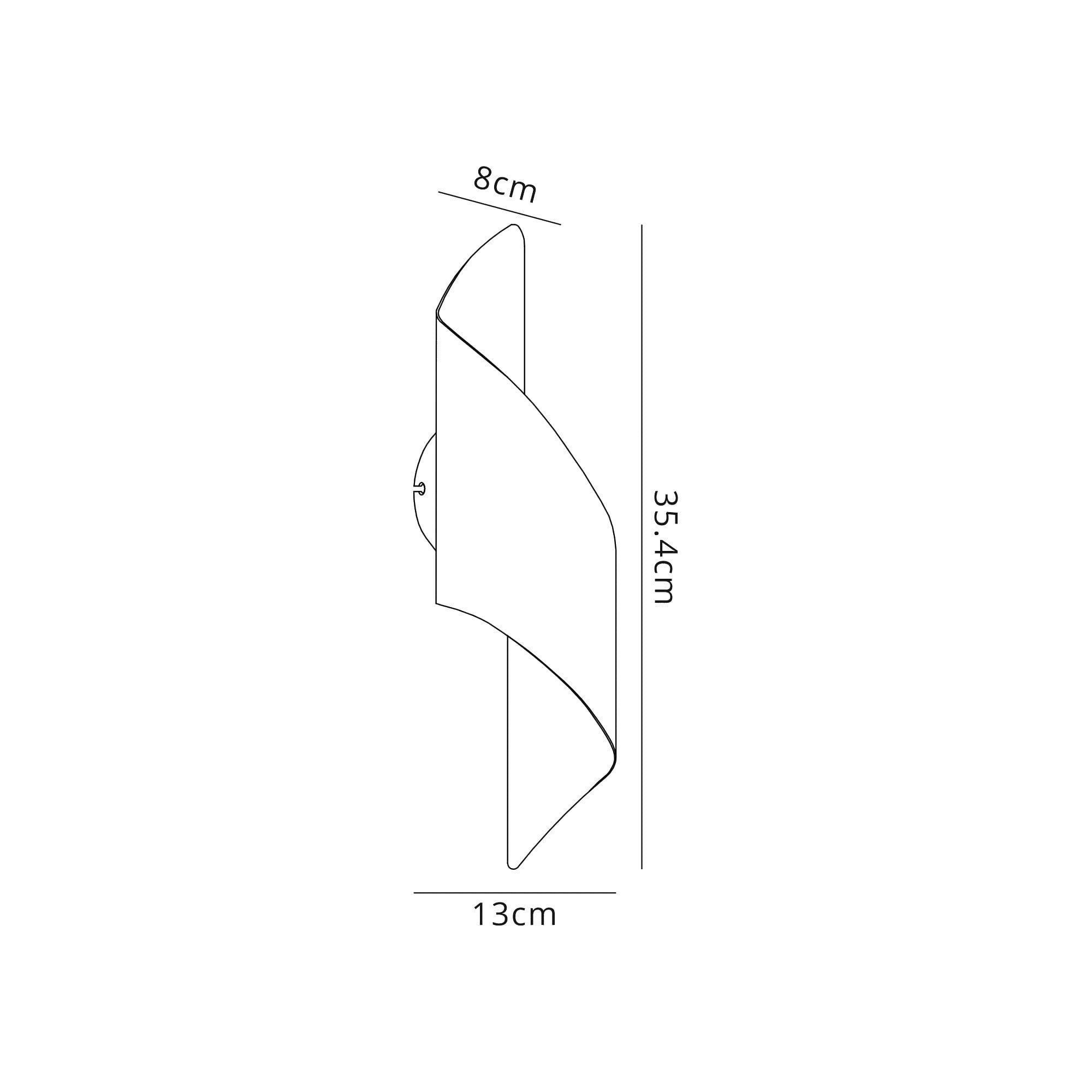 NL70329 Kally Wall Lamp Small LED White/Polished Chrome