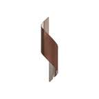 NL70339 Kally Wall Lamp Large LED Satin Brown/Polished Chrome