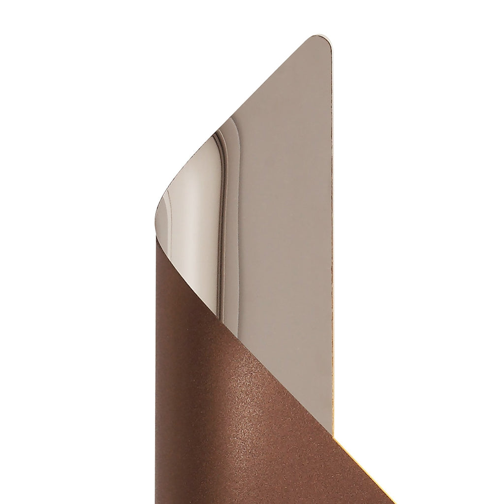 NL70339 Kally Wall Lamp Large LED Satin Brown/Polished Chrome
