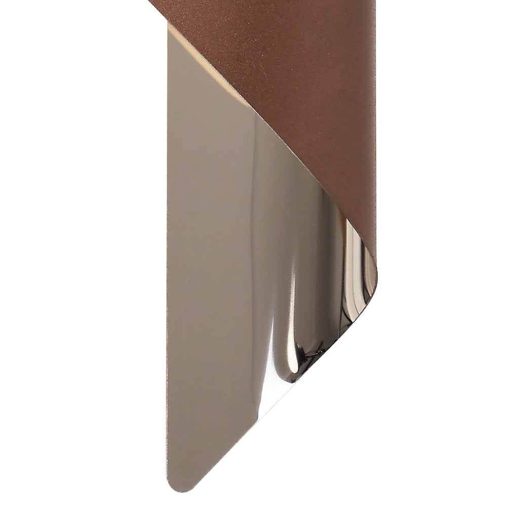 NL70339 Kally Wall Lamp Large LED Satin Brown/Polished Chrome