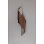 NL70339 Kally Wall Lamp Large LED Satin Brown/Polished Chrome
