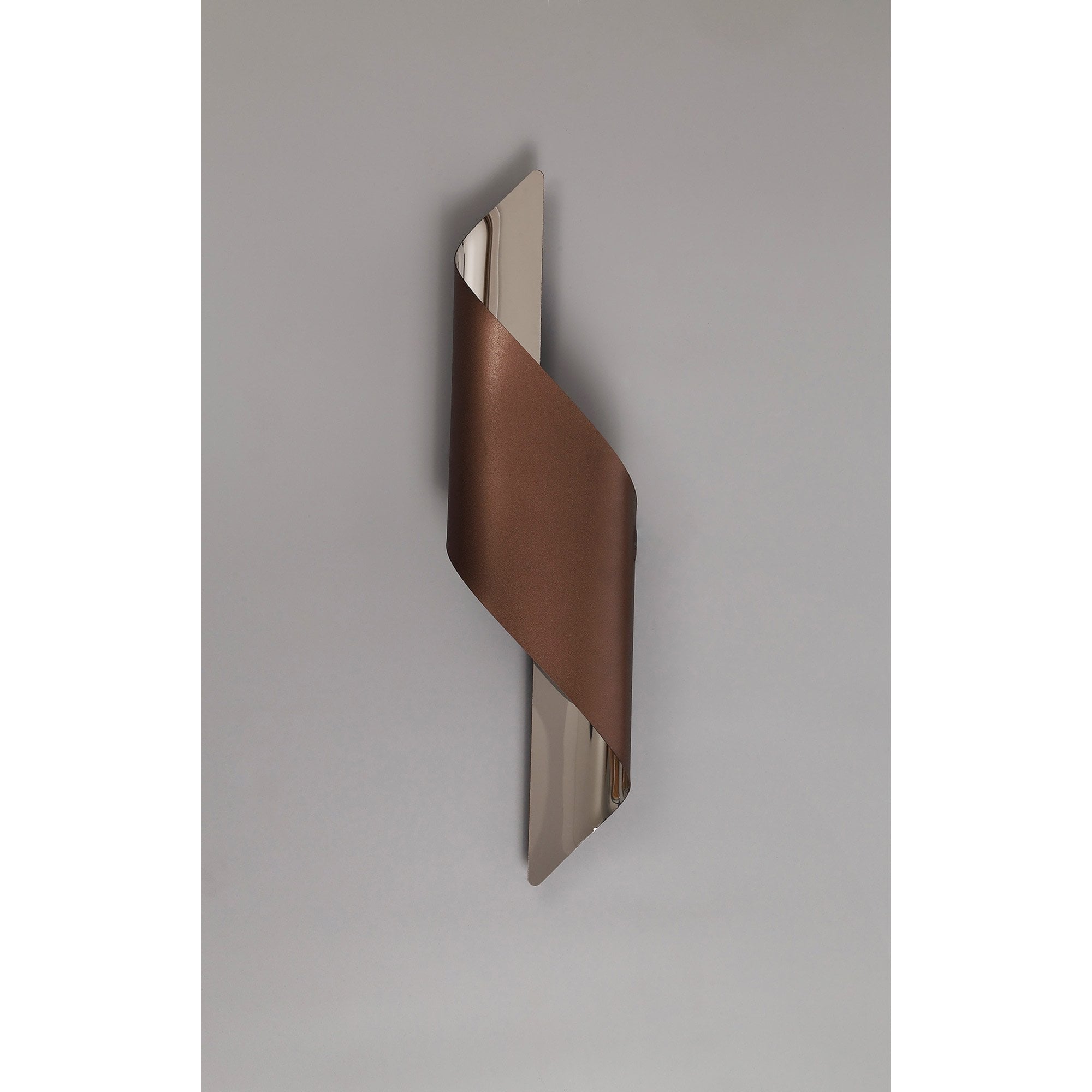 NL70339 Kally Wall Lamp Large LED Satin Brown/Polished Chrome
