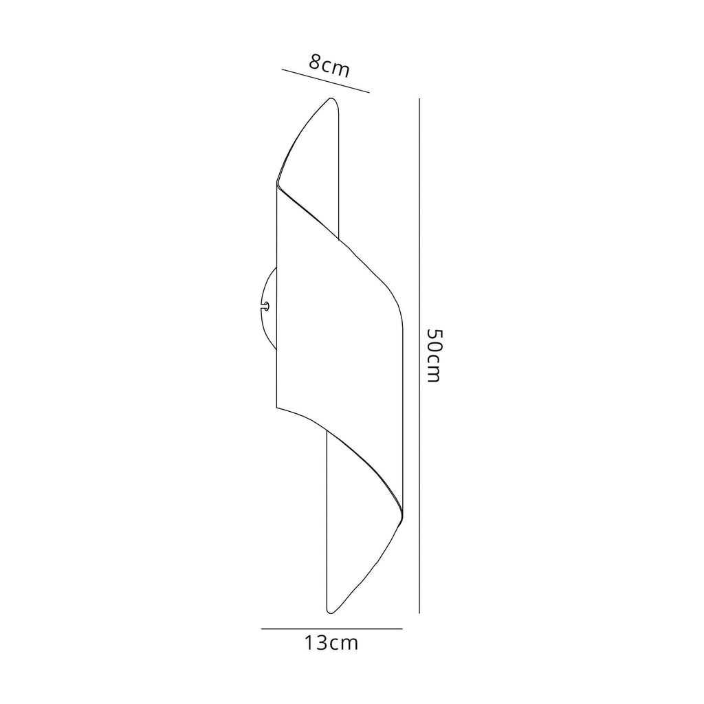NL70349 Kally Wall Lamp Large LED Silver/Polished Chrome