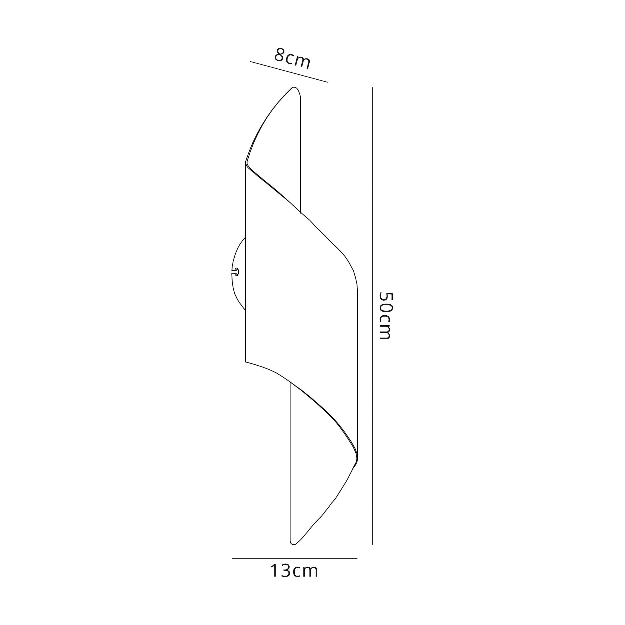 NL70349 Kally Wall Lamp Large LED Silver/Polished Chrome
