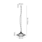 NL70199 Kat Pendant 1 Light Matt Black