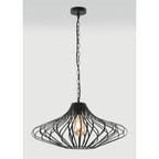 NL70199 Kat Pendant 1 Light Matt Black