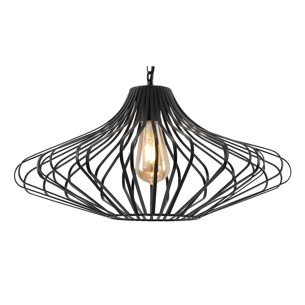 NL70199 Kat Pendant 1 Light Matt Black