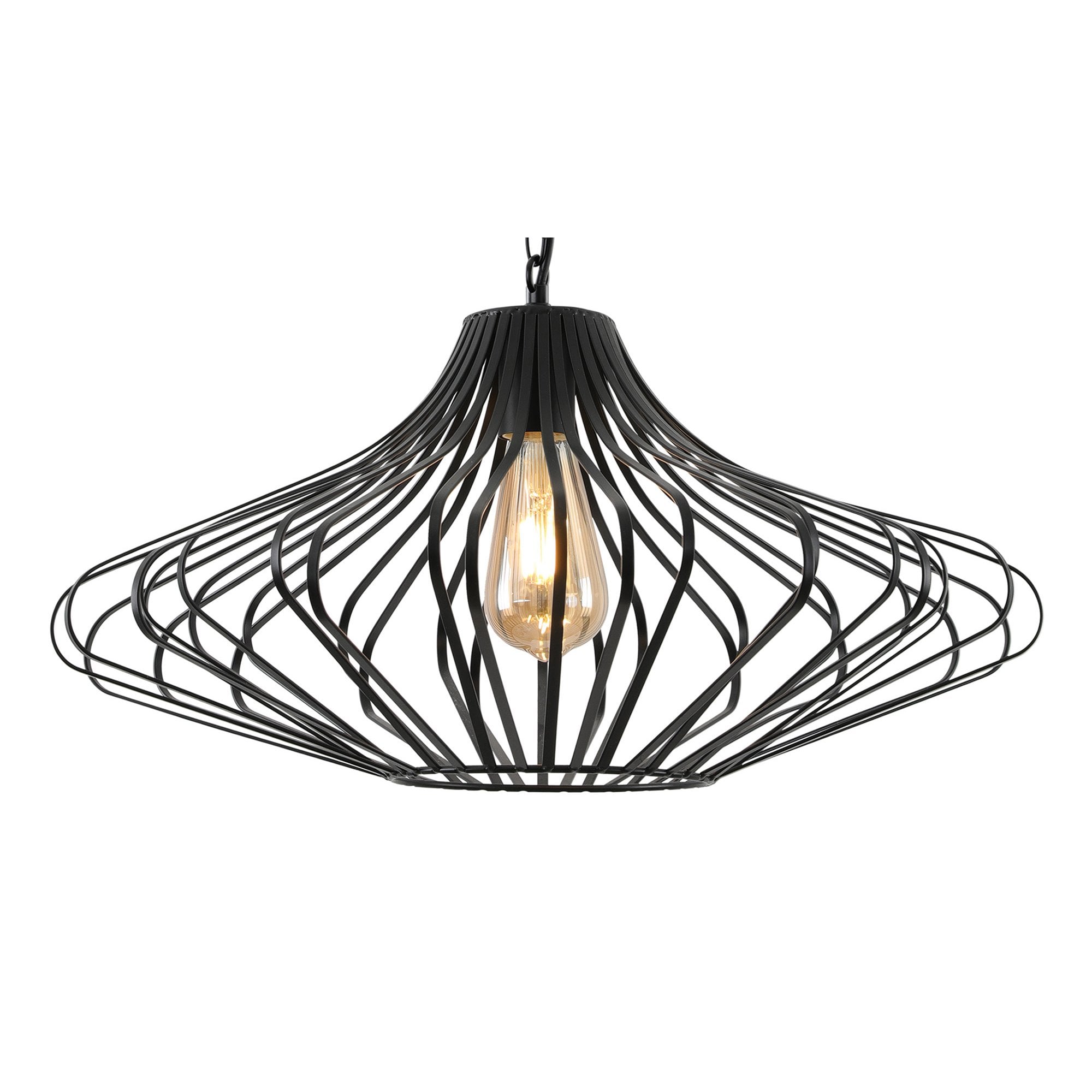 NL70199 Kat Pendant 1 Light Matt Black