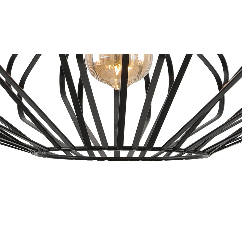 NL70199 Kat Pendant 1 Light Matt Black