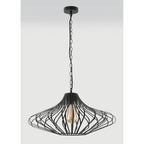 NL70199 Kat Pendant 1 Light Matt Black