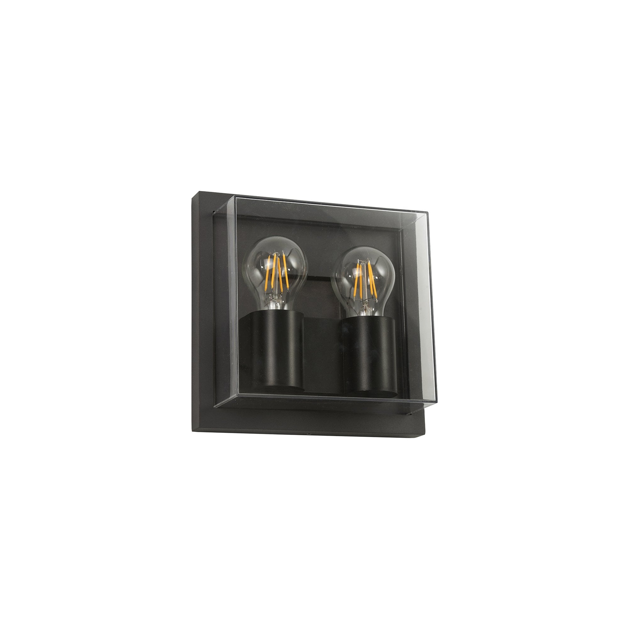 Abb Outdoor Wall  Lamp 2 Light Anthracite/Clear PC