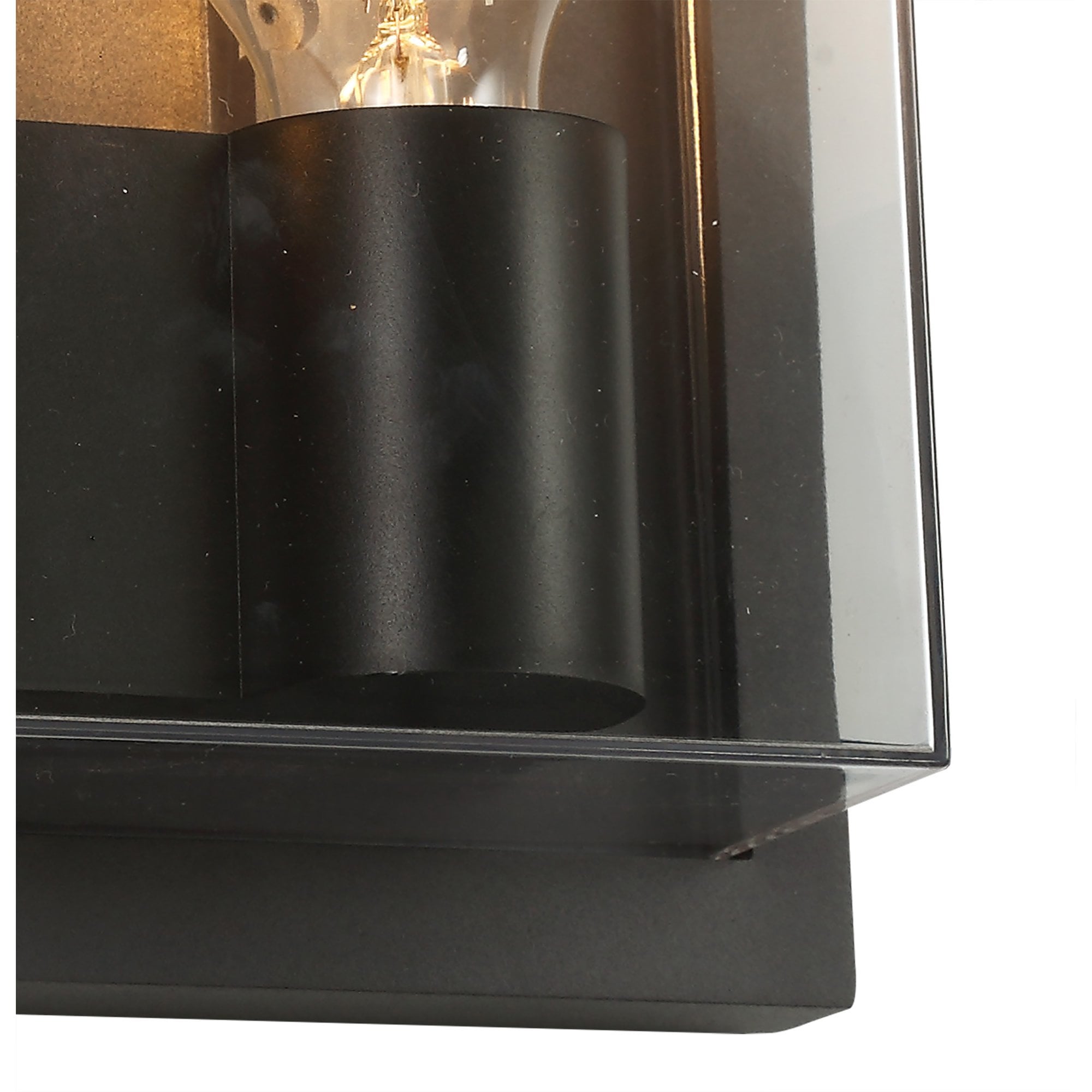 Abb Outdoor Wall  Lamp 2 Light Anthracite/Clear PC