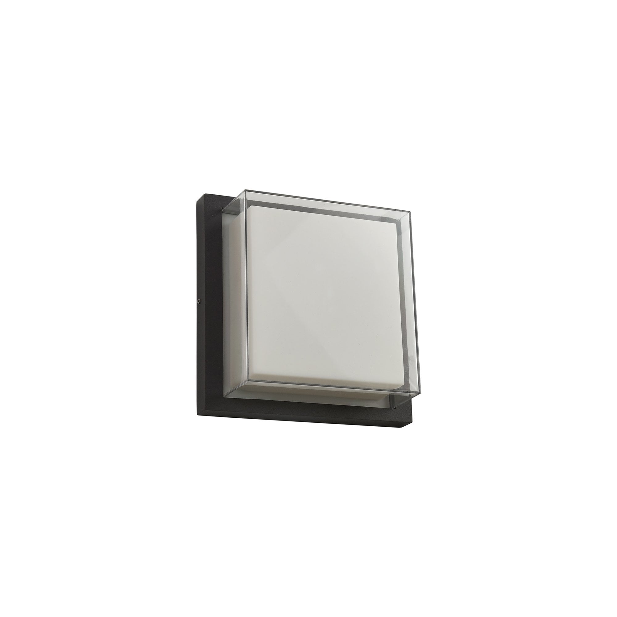 NL77849 Abb Outdoor Wall Lamp LED Anthracite/Opal/Clear PC