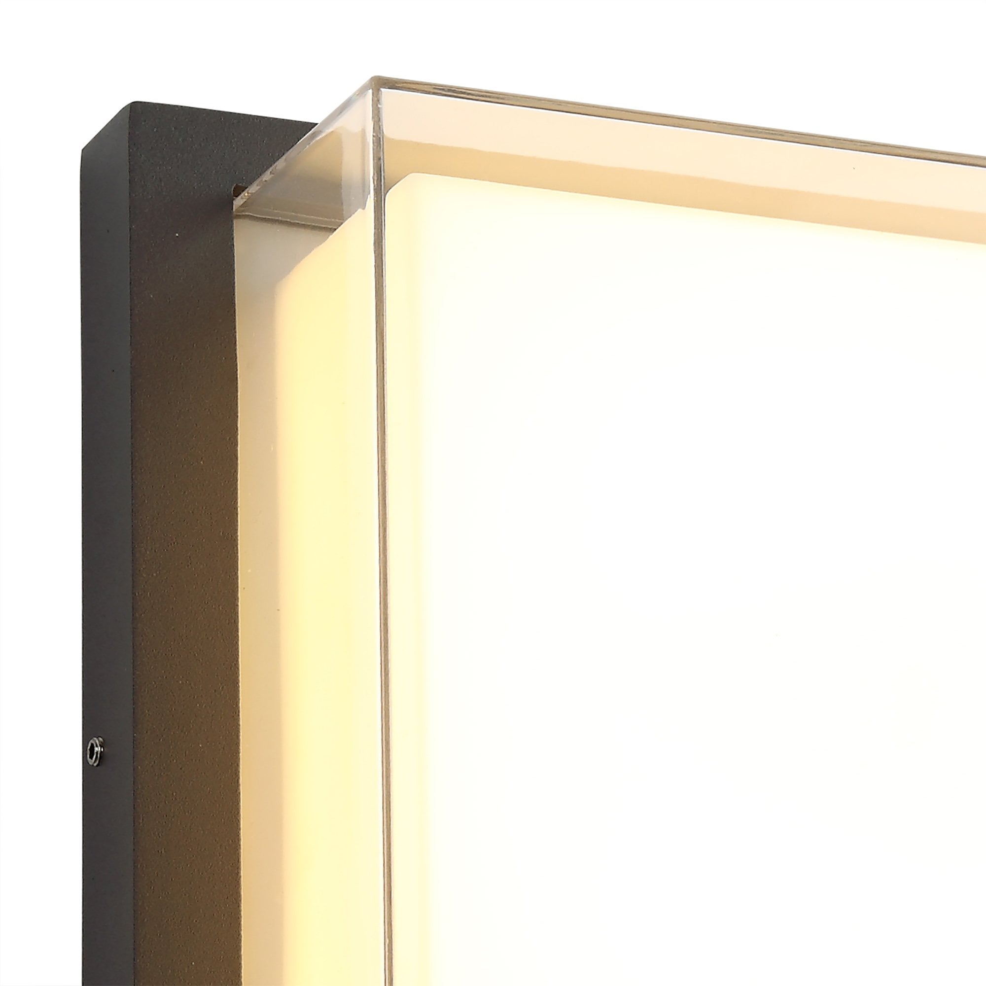 NL77849 Abb Outdoor Wall Lamp LED Anthracite/Opal/Clear PC