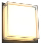 NL77849 Abb Outdoor Wall Lamp LED Anthracite/Opal/Clear PC
