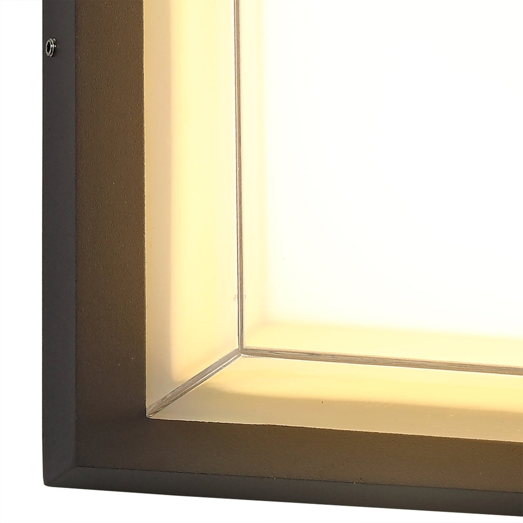 NL77849 Abb Outdoor Wall Lamp LED Anthracite/Opal/Clear PC