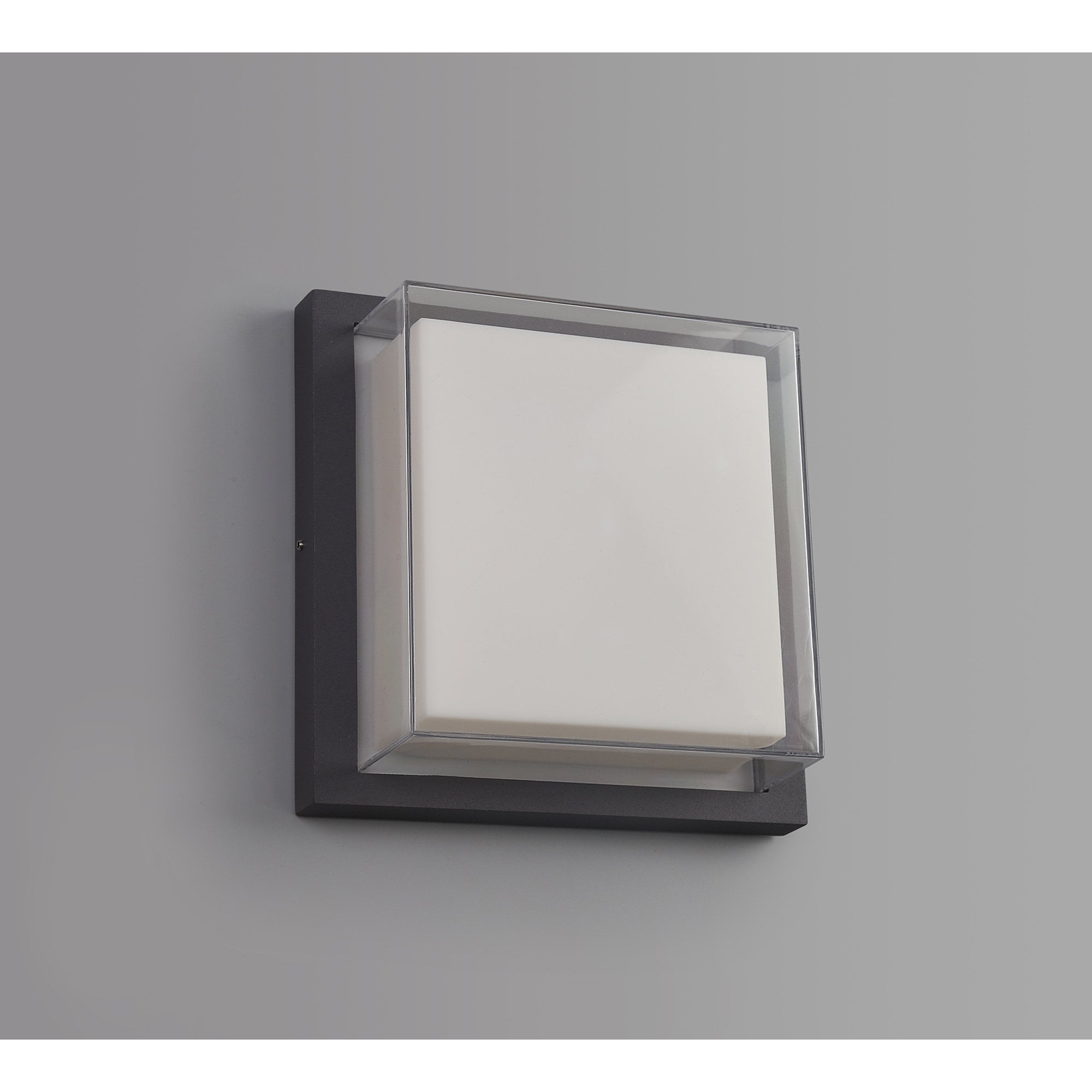 NL77849 Abb Outdoor Wall Lamp LED Anthracite/Opal/Clear PC