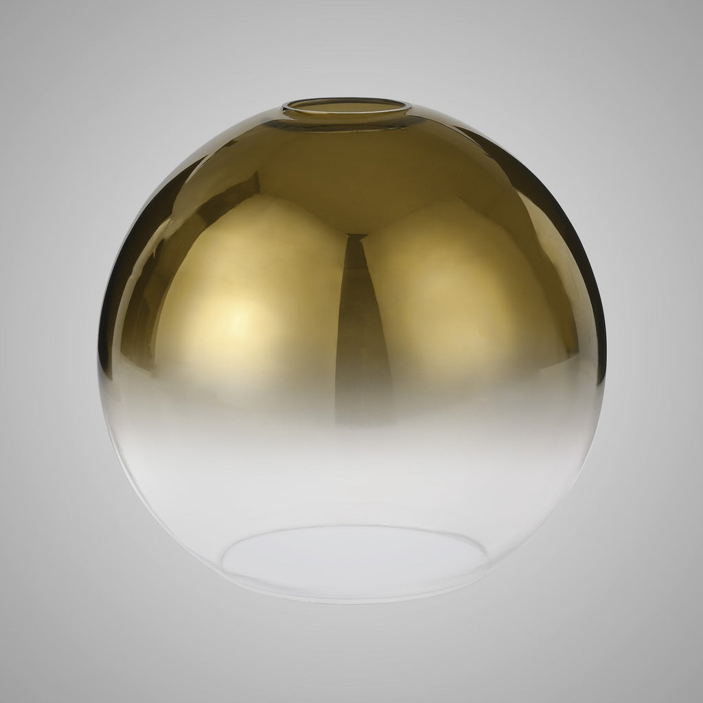 NL77909 Amsterdam  30cm Globe Glass Brass Gold/Clear