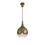 NL77909 Amsterdam  30cm Globe Glass Brass Gold/Clear
