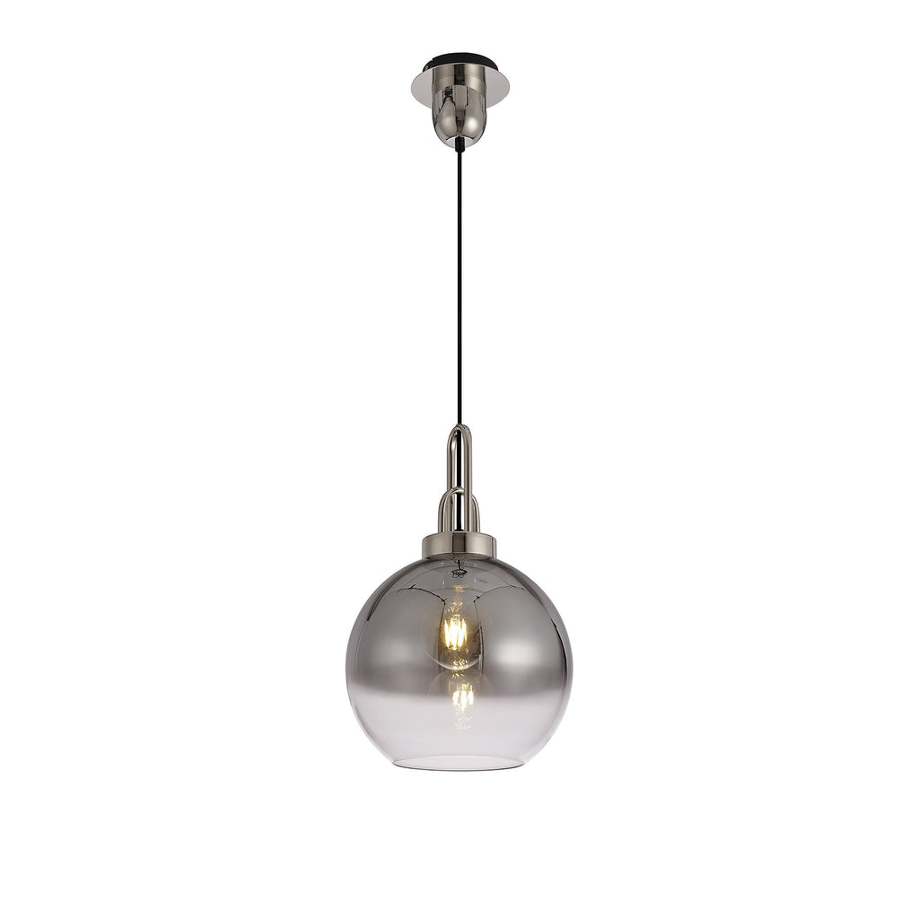 NL77919 Amsterdam 30cm Globe Glass Smoked/Clear