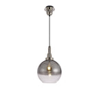 NL77919 Amsterdam 30cm Globe Glass Smoked/Clear