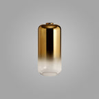 NL77939 Amsterdam 16cm Cylinder Glass Brass Gold/Clear