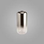 NL77949 Amsterdam 16cm Cylinder Glass Smoked/Clear