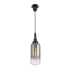 NL77949 Amsterdam 16cm Cylinder Glass Smoked/Clear