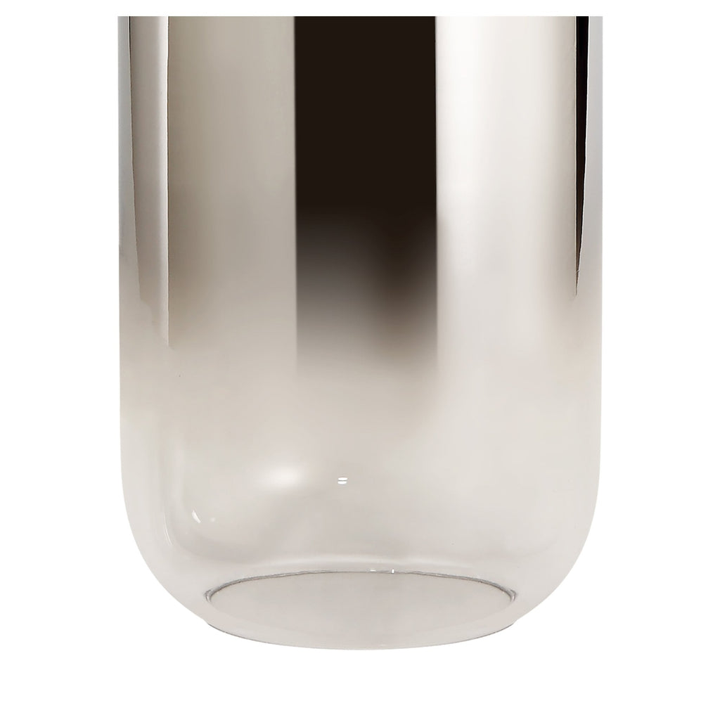 NL77949 Amsterdam 16cm Cylinder Glass Smoked/Clear