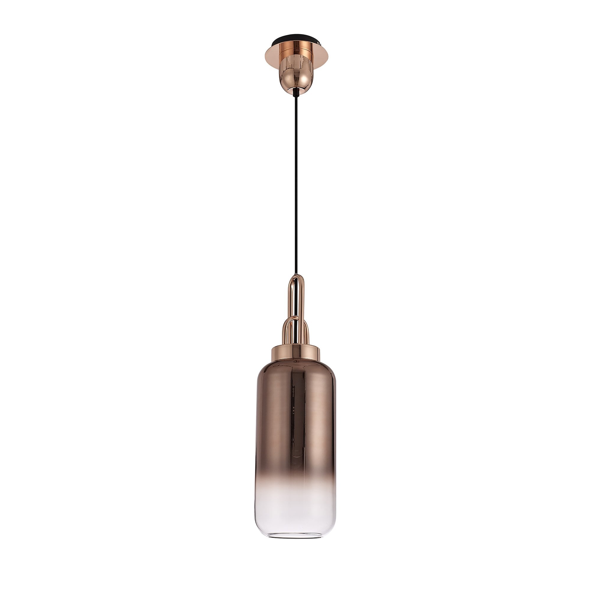 NL77959 Amsterdam 16cm Cylinder Glass Copper/Clear