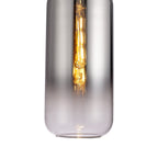 NLK03519 Acme 1 Light Pendant With 30cm Cylinder Glass Black Chrome/Matt Black/Smoked/Clear