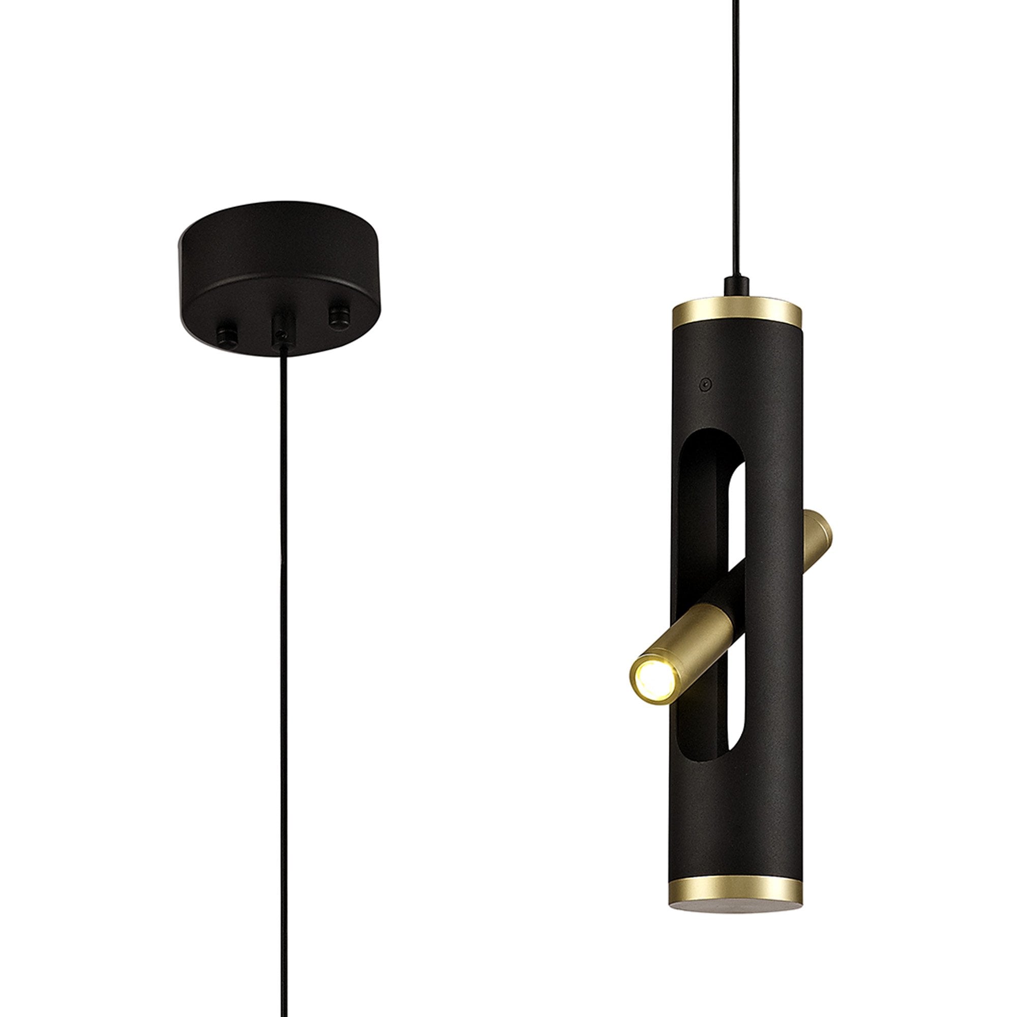 NL76699 Acoza Pendant LED Sand Black/Gold