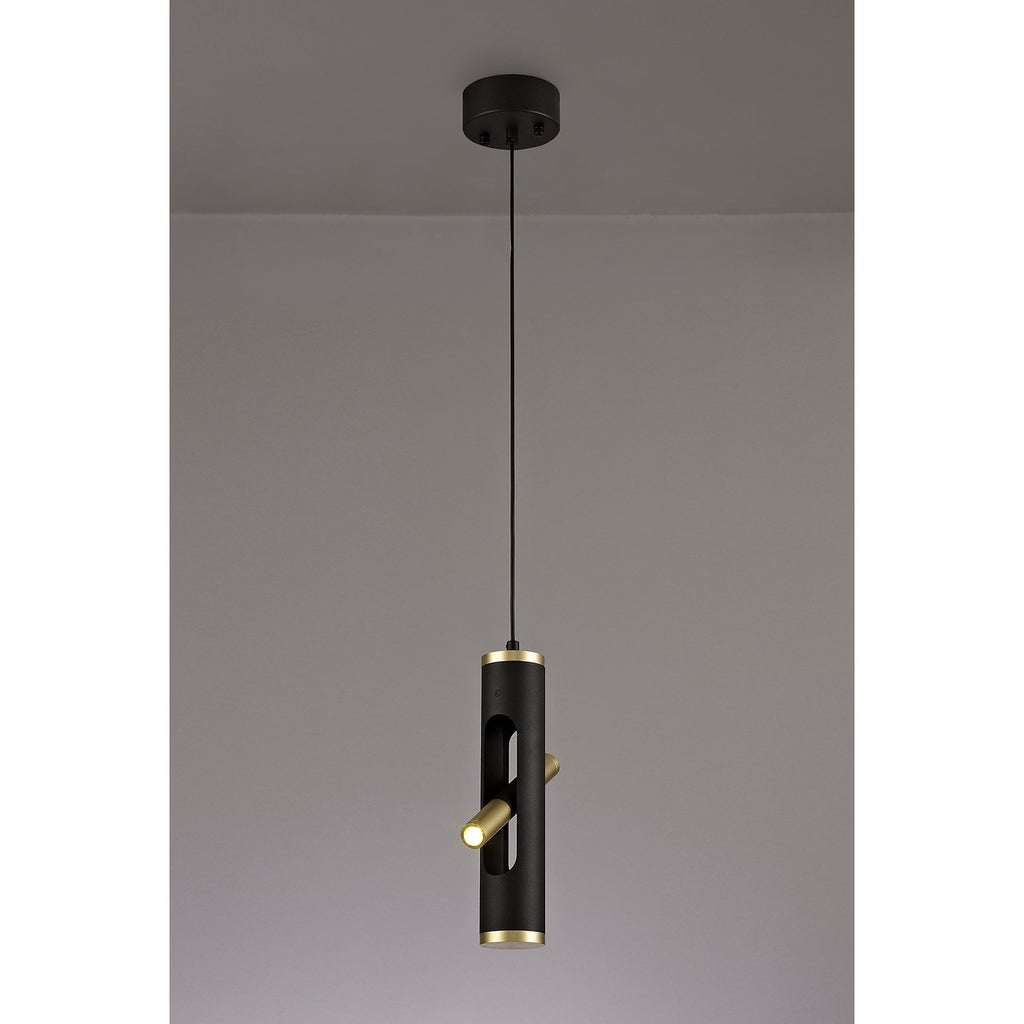 NL76699 Acoza Pendant LED Sand Black/Gold