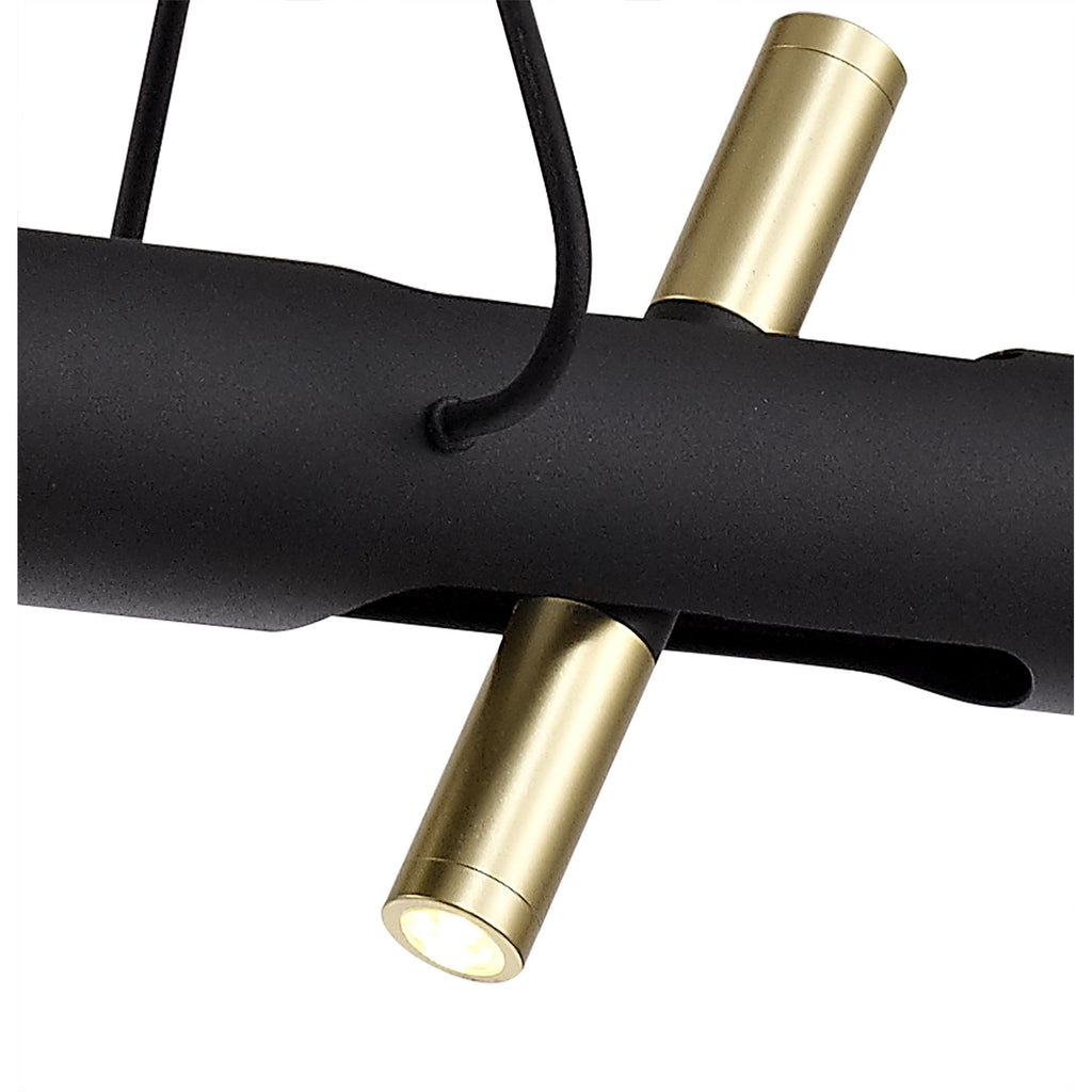 NL76709 Acoza Pendant LED Sand Black/Gold