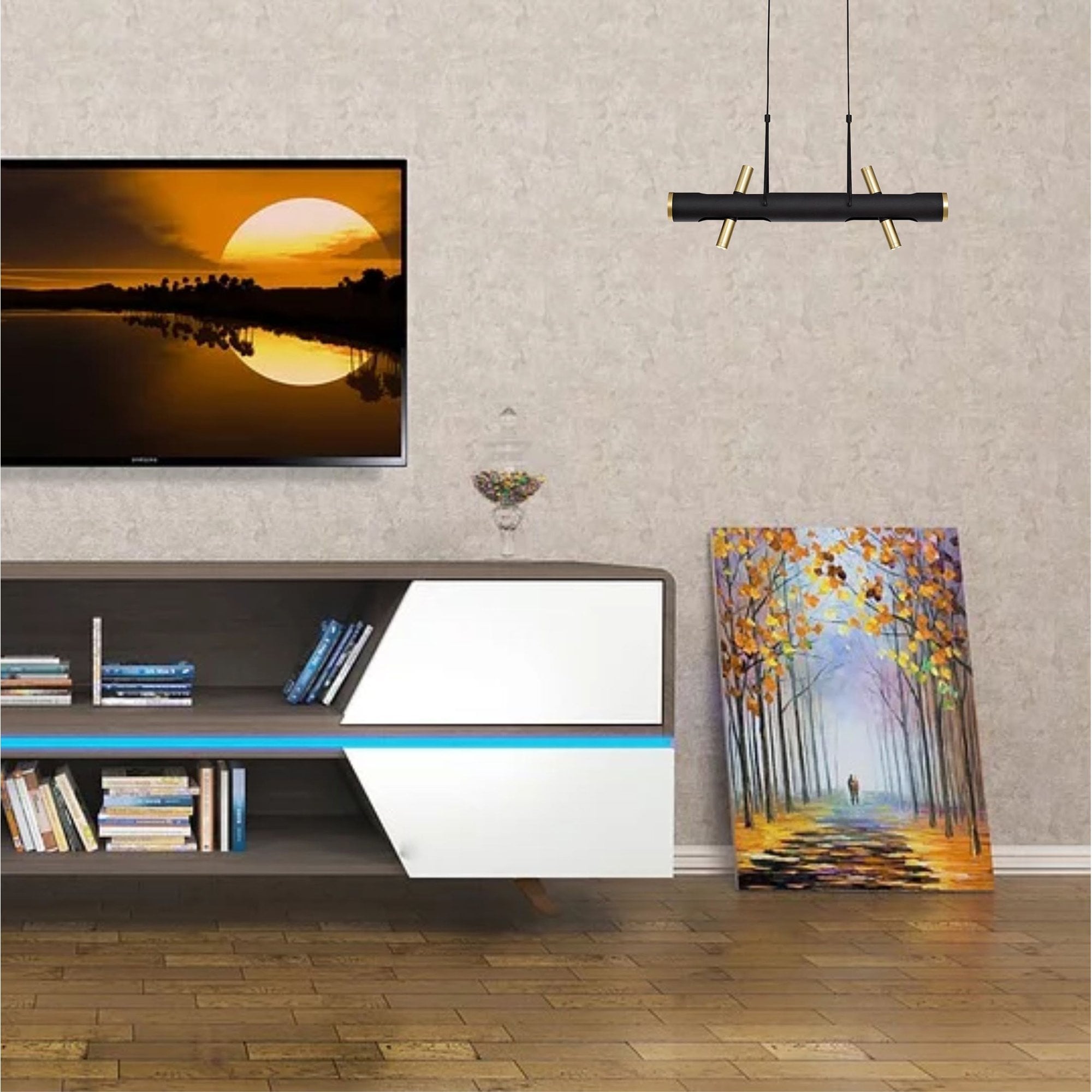 NL76719 Acoza Pendant LED Sand Black/Gold