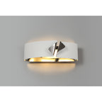 NL73689 Alba Wall Lamp LED Sand White/Polished Chrome