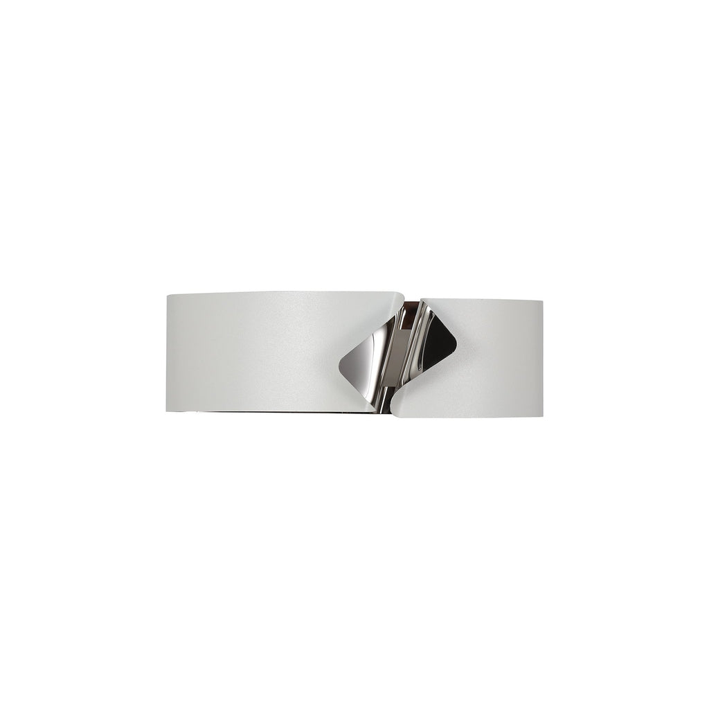 NL73689 Alba Wall Lamp LED Sand White/Polished Chrome