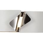 NL73689 Alba Wall Lamp LED Sand White/Polished Chrome