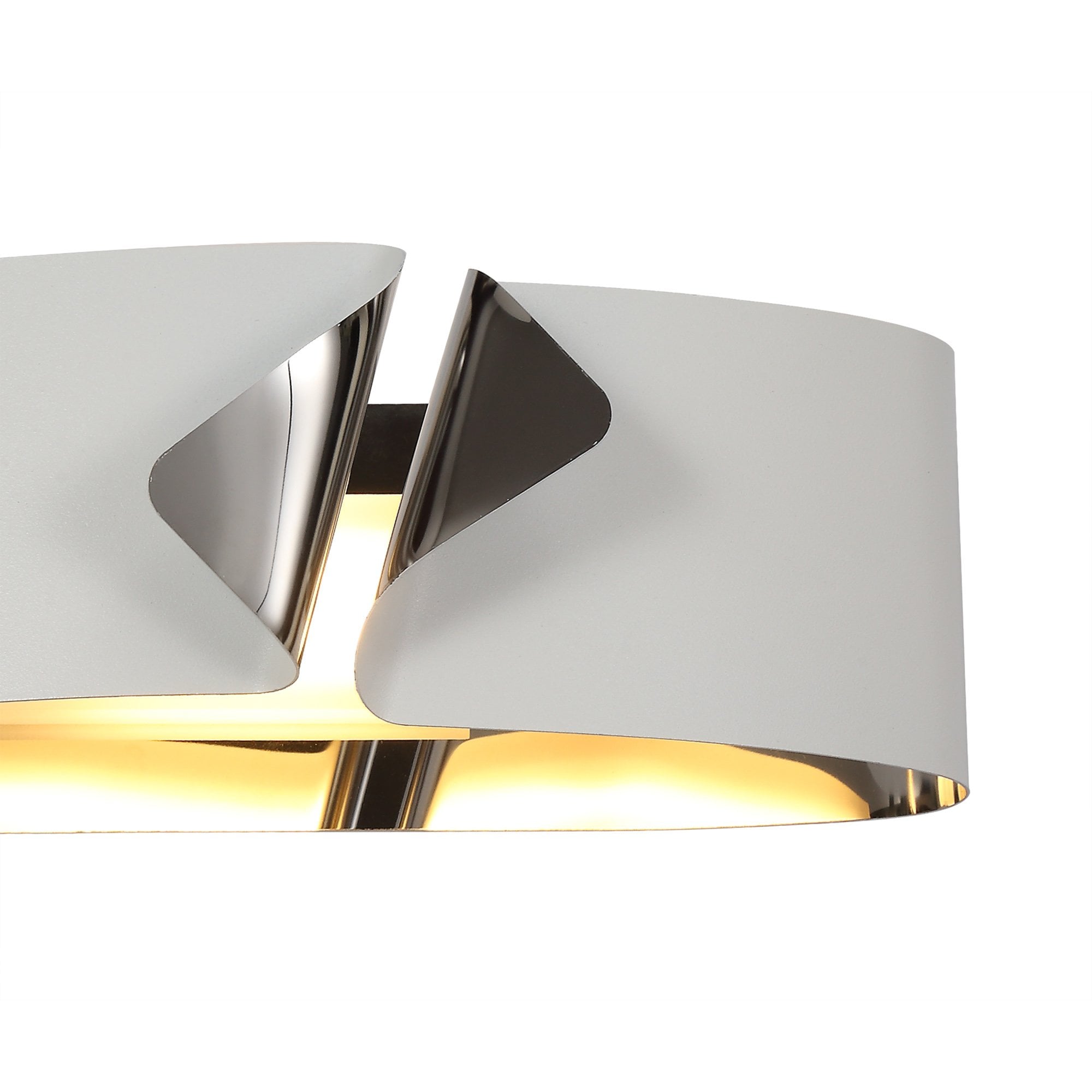 NL73689 Alba Wall Lamp LED Sand White/Polished Chrome