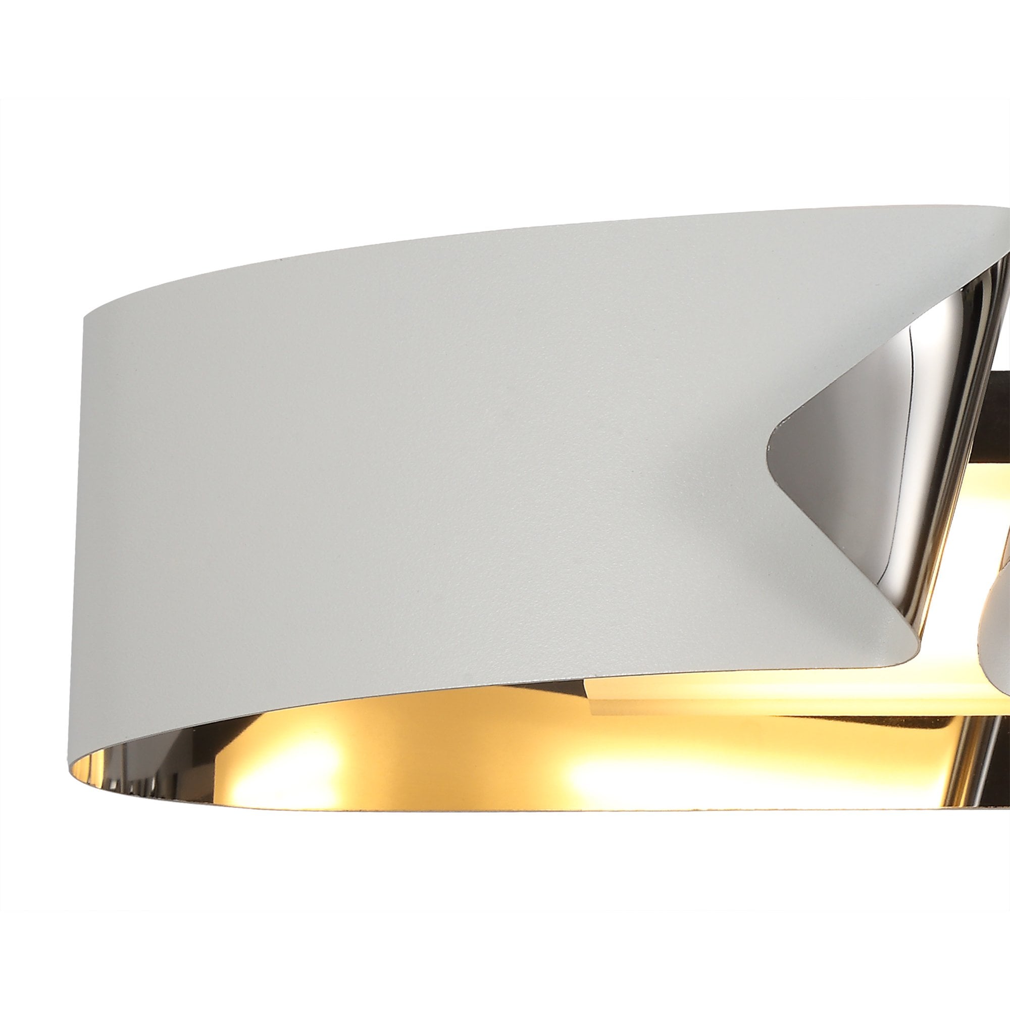 NL73689 Alba Wall Lamp LED Sand White/Polished Chrome