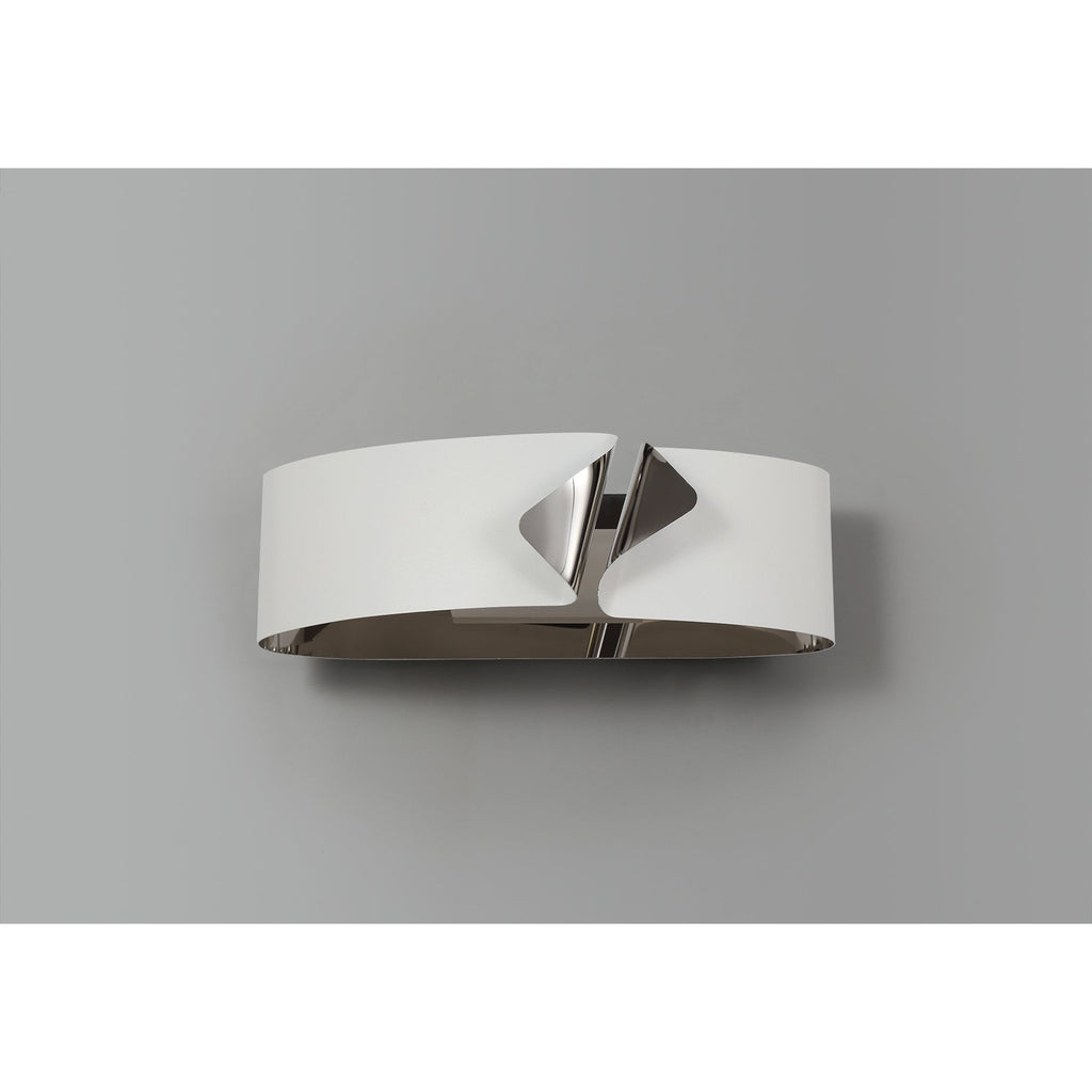 NL73689 Alba Wall Lamp LED Sand White/Polished Chrome