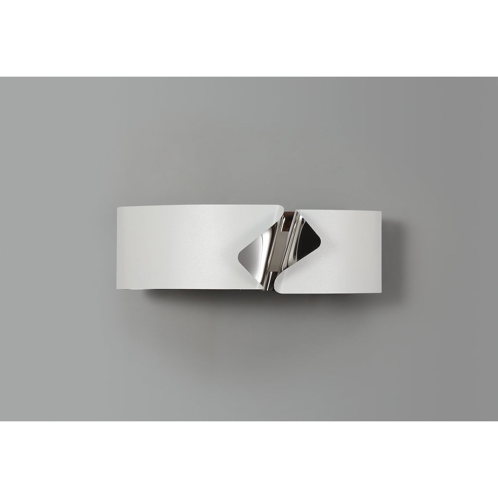 NL73689 Alba Wall Lamp LED Sand White/Polished Chrome