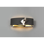 NL73699 Alba Wall Lamp LED Sand Anthracite/Polished Chrome