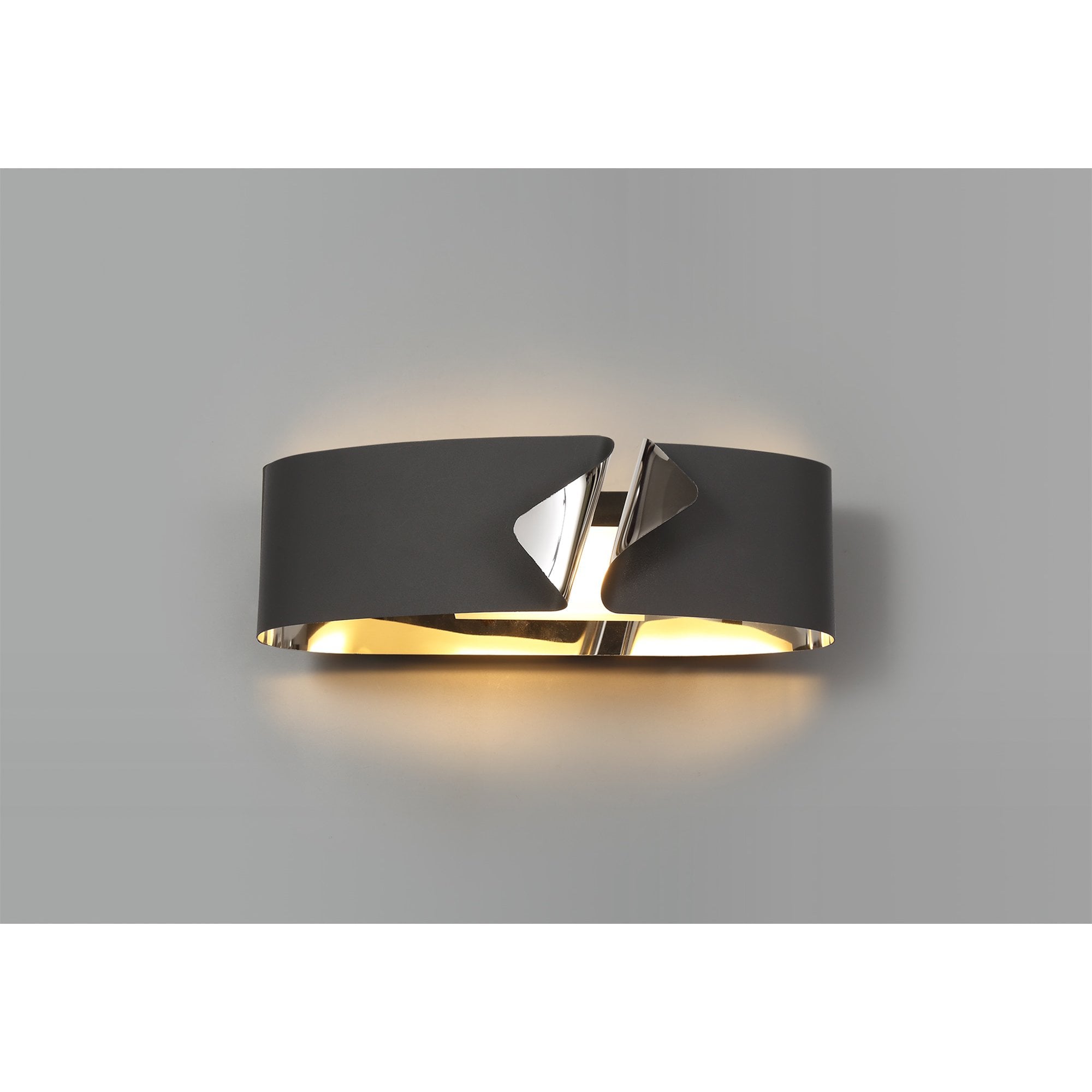 NL73699 Alba Wall Lamp LED Sand Anthracite/Polished Chrome