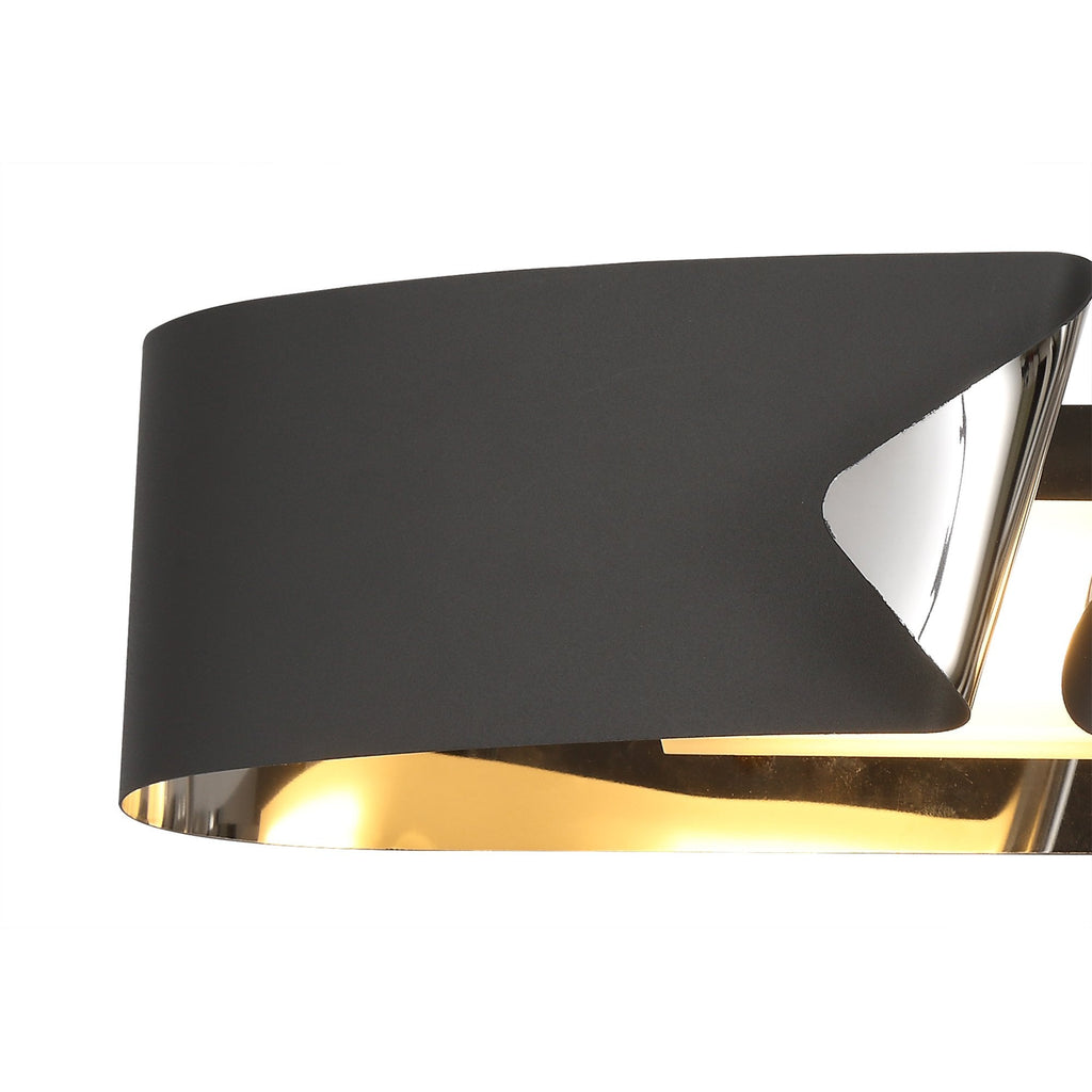 NL73699 Alba Wall Lamp LED Sand Anthracite/Polished Chrome